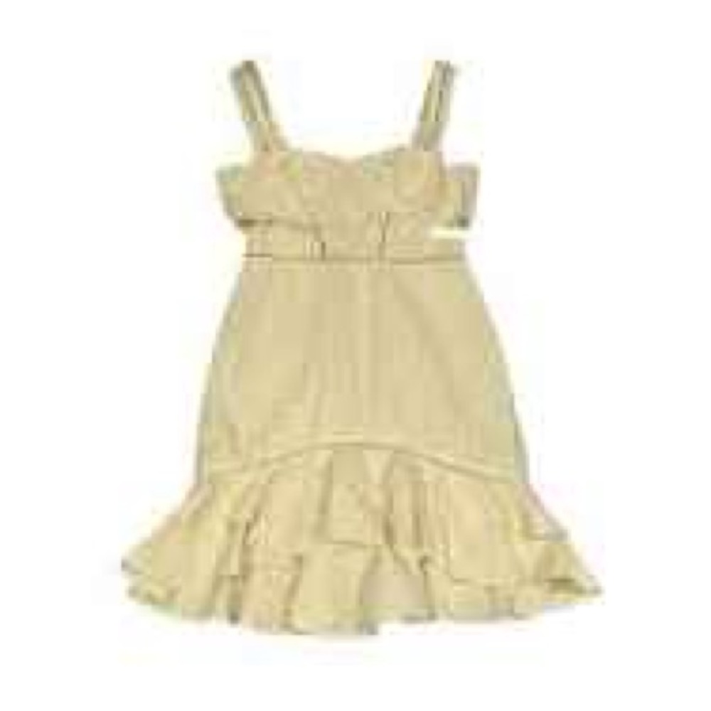 Jonathan Simkhai Seersucker yellow cutout dress - Picture 9 of 9